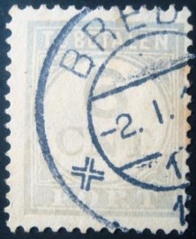 Selo postal da Holanda de 1927 Portzegel 6c