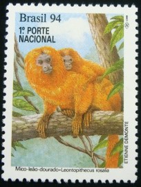 Selo postal de 1994 Mico-leão-dourado