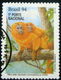 Selo postal de 1994 Mico-leão-dourado - C 1896 NCC