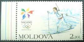 Selo postal da Moldávia de 1998 Nagano 98