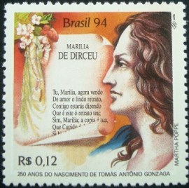 Selo postal COMEMORATIVO do Brasil de 1994- C 1914 M