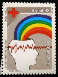 Selo postal do Brasil de 1993 Saúde Mental