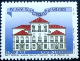 Selo postal do Brasil de 1993 Paço Imperial