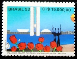 Selo postal de 1983 Brasília