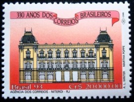 Selo postal do Brasil de 1993 Agência Niterói