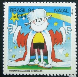 Selo postal do Brasil de 1994 Menino Maluquinho