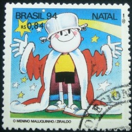 Selo postal do Brasil de 1994 Menino Maluquinho MCC