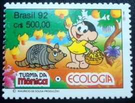 Selo postal do Brasil de 1992 Magali