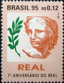 Selo postal COMEMORATIVO do Brasil de 1995 - C 1949 M