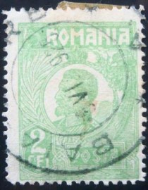 Selo postal da Romênia de 1924 Ferdinand I 2L
