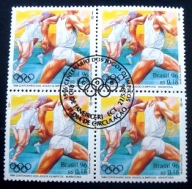 Quadra de selos postais do Brasil de 1996 Maratona