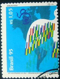 Selo postal COMEMORATIVO do Brasil de 1995 - C 1971 NCC