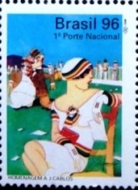 Selo postal do Brasil de 1996 J. Carlos