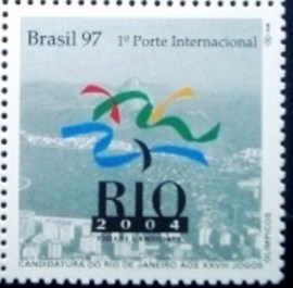 Selo postal do Brasil de 1997 Candidatura Rio de Janeiro