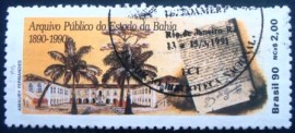 Selo postal do Brasil de 1990 Arquivo Público