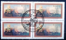 Quadra de selos postais do Brasil de 1997  Marquês de Tamandaré