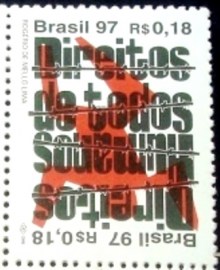 Selo postal do Brasil de 1997 Direitos Humanos