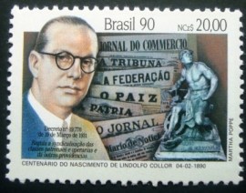 Selo postal COMEMORATIVO do Brasil de 1991 - C 1673 N