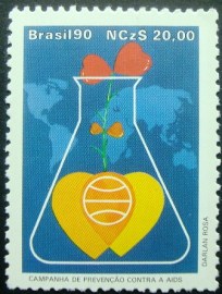Selo postal COMEMORATIVO do Brasil de 1991 - C 1676 N