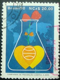 Selo postal COMEMORATIVO do Brasil de 1991 - C 1676 U