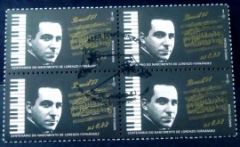 Quadra de selos postais do Brasil de 1997 25 Anos Telebrás