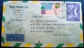 Envelope Circulado de 1945 RN / RJ