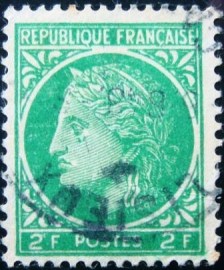 Selo postal da França de 1946 Ceres Mazelin 2