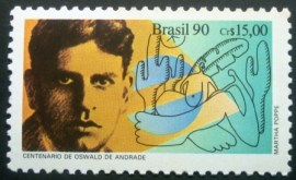 Selo postal COMEMORATIVO do Brasil de 1991 - C 1709 N