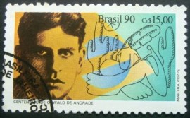 Selo postal COMEMORATIVO do Brasil de 1991 - C 1709 NCC