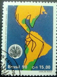Selo postal COMEMORATIVO do Brasil de 1991 - C 1715 NCC
