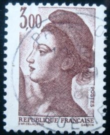 Selo postal da França de 1982 Liberté de Gandon 3