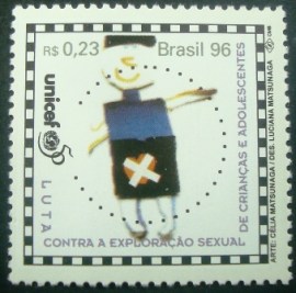 Selo postal COMEMORATIVO do Brasil de 1996 - C 1990 M