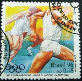 Selo postal COMEMORATIVO do Brasil de 1996 - C 1996 NCC
