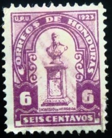 Selo postal de Honduras de 1924 Dionisio de Herrera