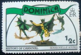 Selo postal de Dominica de 1978 Masqueraders