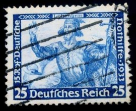 Selo postal da Alemanha Reich de 1933 Welfare Fund Wagner's Operas
