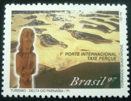 Selo postal do Brasil de 1997 Delta do Parnaíba