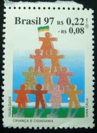 Selo postal do Brasil de 1997 Igualdade