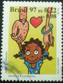 Selo postal do Brasil de 1997 Amor e ternura