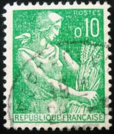 Selo postal da França de 1960 Combine 1