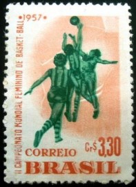 Selo postal Comemorativo do Brasil de 1957 - C 393 M