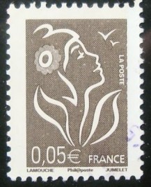 Selo postal da França de 2005 Marianne of Lamouche 005