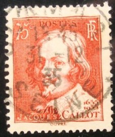 Selo postal da França de 1935 Callot Jacques