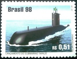 Selo postal do Brasil de 1998 Tapajós N