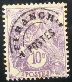 Selo postal da França de 1929 Type Blanc préoblitéré 10