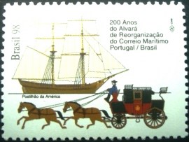 Selo postal Comemorativo do Brasil de 1998 - C 2167 M