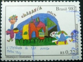Selo postal Comemorativo do Brasil de 1998 - C 2168 U