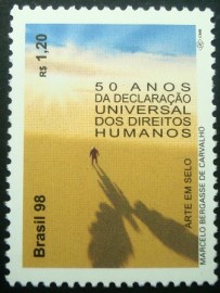 Selo postal do Brasil de 1998 Direitos Humanos