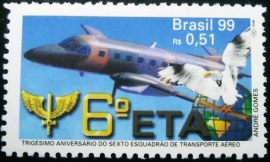Selo postal Comemorativo do Brasil de 1999 - C 2196 M