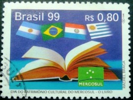 Selo postal do Brasil de 1999 O Livro - C 2220 U